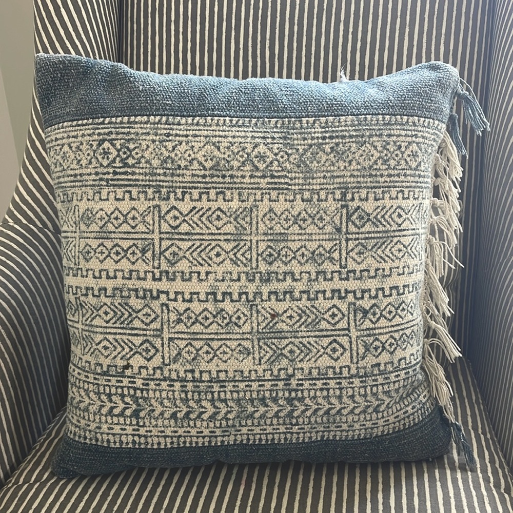 Loloi Blue throw pillow